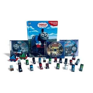 Thomas And Friends Bundle- 23 Figurines, A Book With Playmat, & 3 Thomas DVD’s
